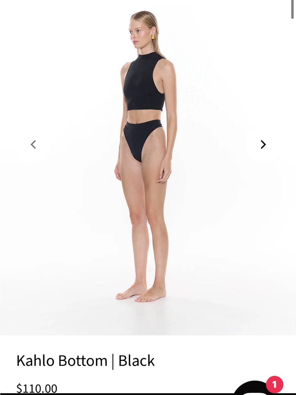 New MYRA SWIM Khalo Black Bikini